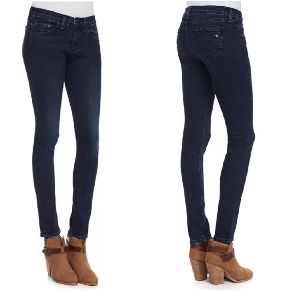 rag & bone Women's Skinny Jeans in Dark Blue